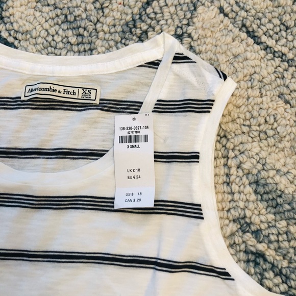 Brand New Abercrombie & Fitch striped tank top - Picture 2 of 2